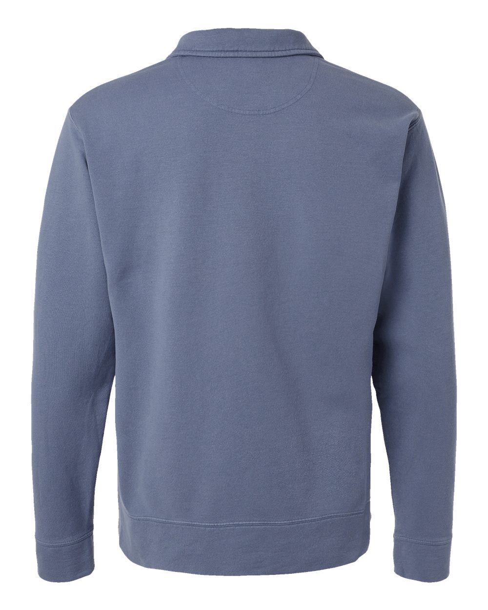 ComfortWash by Hanes GDH490 Unisex Garment-Dyed Polo Collar Sweatshirt in Saltwater, back