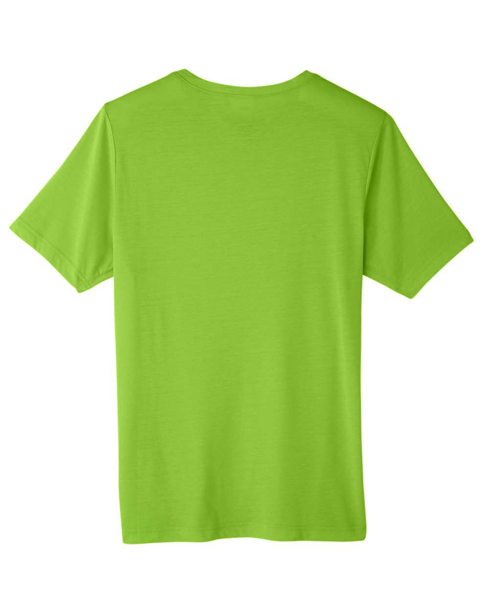 CORE365 CE111 Unisex Fusion ChromaSoft™ Performance T-Shirt in Acid Green, back