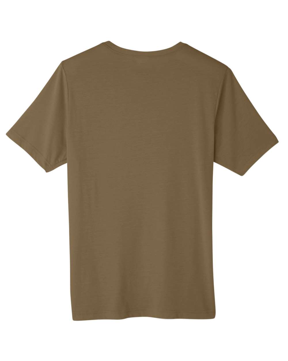CORE365 CE111 Unisex Fusion ChromaSoft™ Performance T-Shirt in Coyote Brown, back