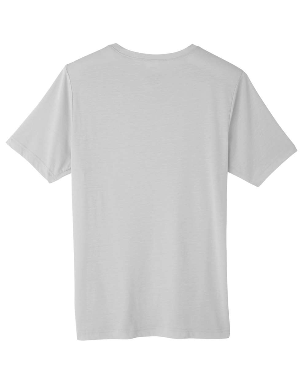 CORE365 CE111 Unisex Fusion ChromaSoft™ Performance T-Shirt in Platinum, back