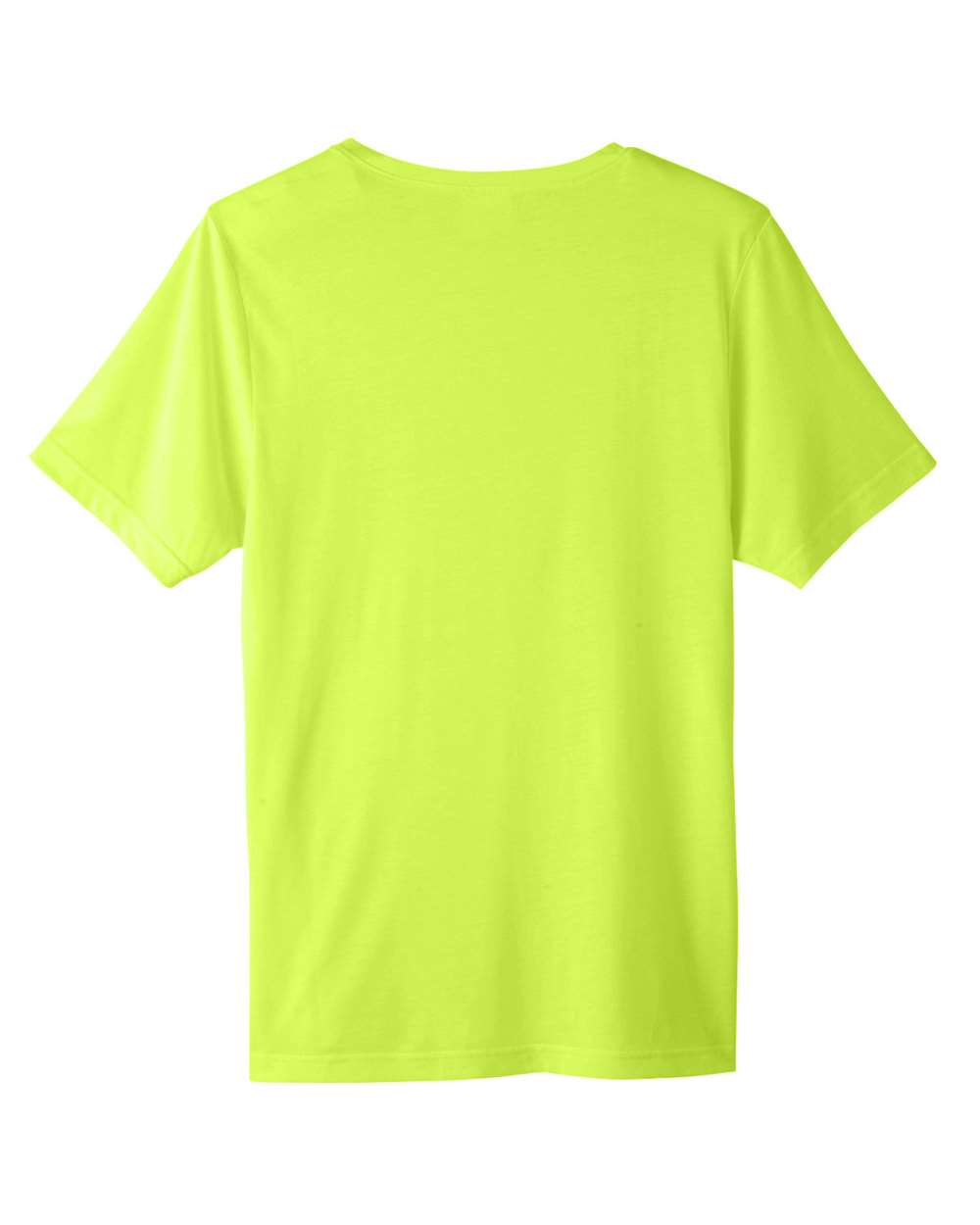CORE365 CE111 Unisex Fusion ChromaSoft™ Performance T-Shirt in Safety Yellow, back