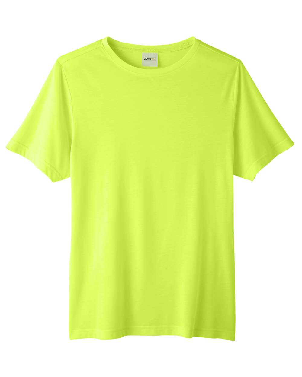 CORE365 CE111 Unisex Fusion ChromaSoft™ Performance T-Shirt in Safety Yellow