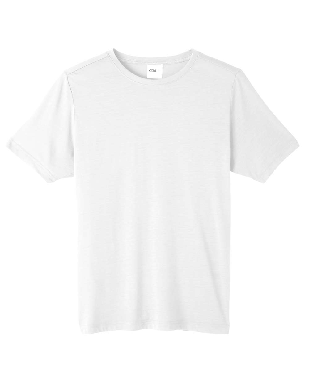 CORE365 CE111 Unisex Fusion ChromaSoft™ Performance T-Shirt in White