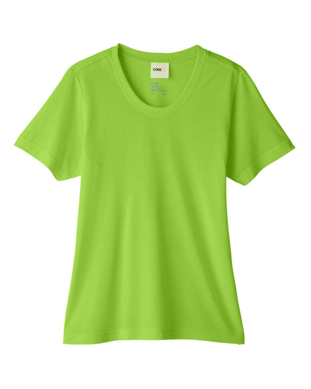 CORE365 CE111W Women's Fusion ChromaSoft™ Performance T-Shirt in Acid Green