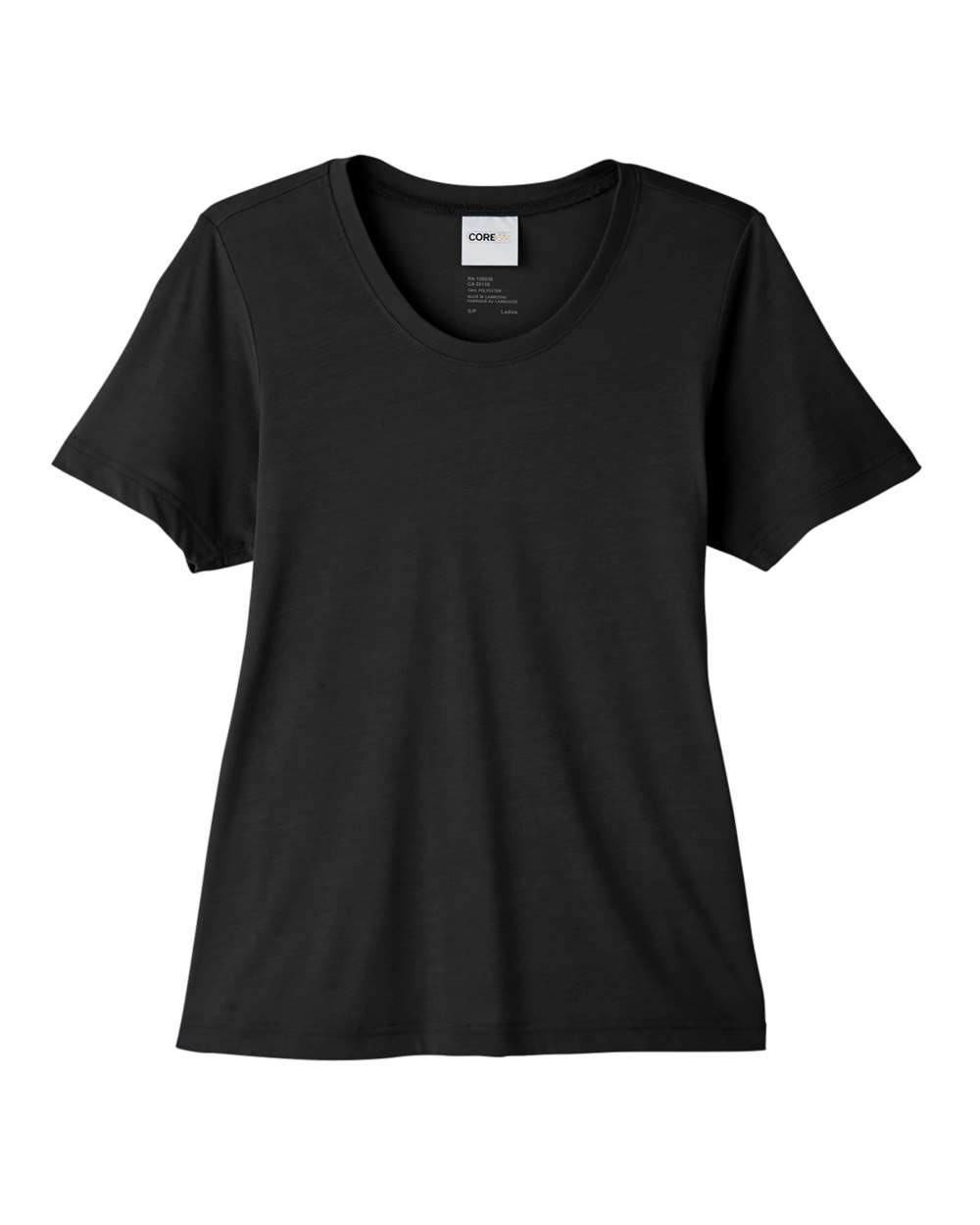 CORE365 CE111W Women's Fusion ChromaSoft™ Performance T-Shirt in Black