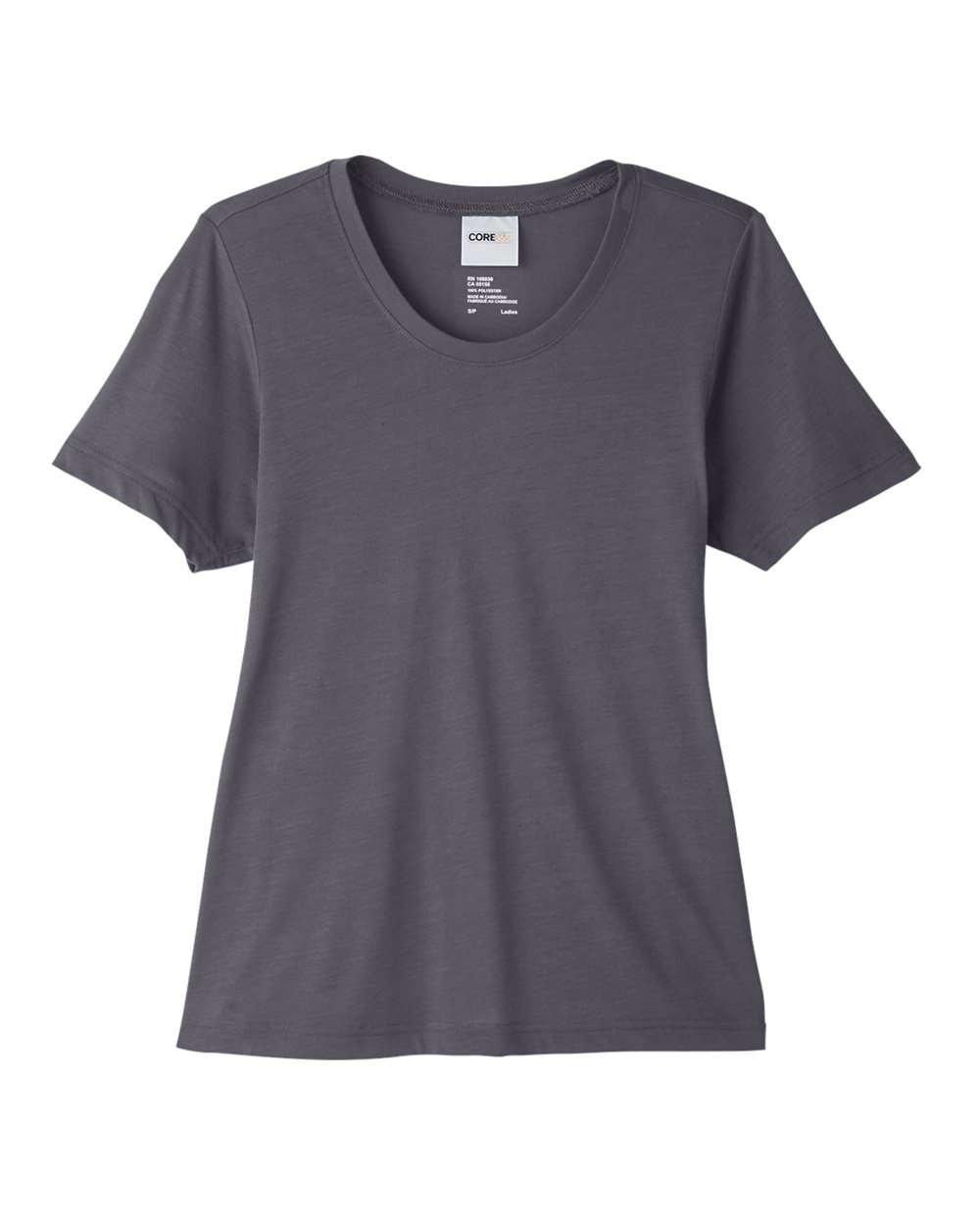 CORE365 CE111W Women's Fusion ChromaSoft™ Performance T-Shirt in Carbon