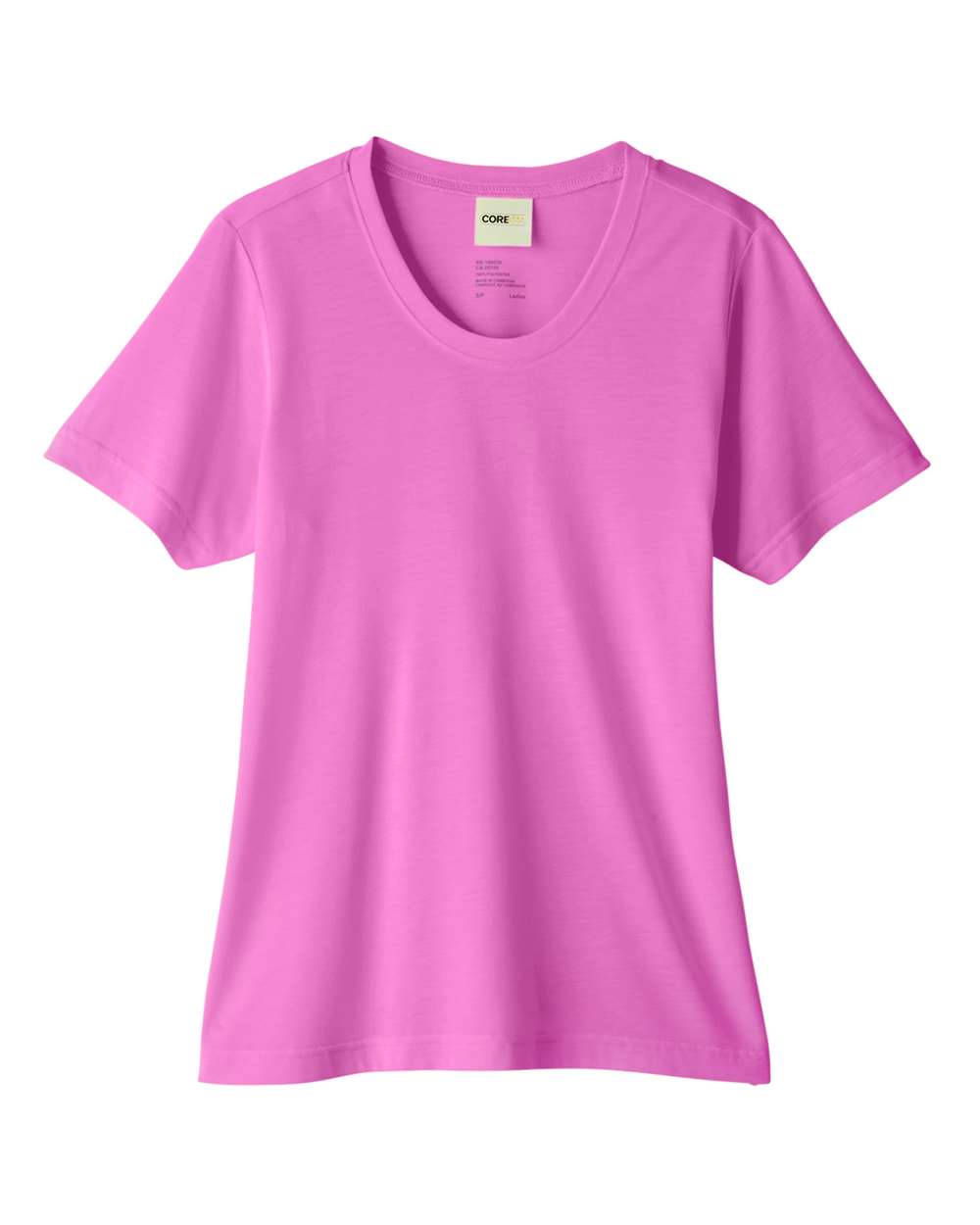 CORE365 CE111W Women's Fusion ChromaSoft™ Performance T-Shirt in Charity Pink