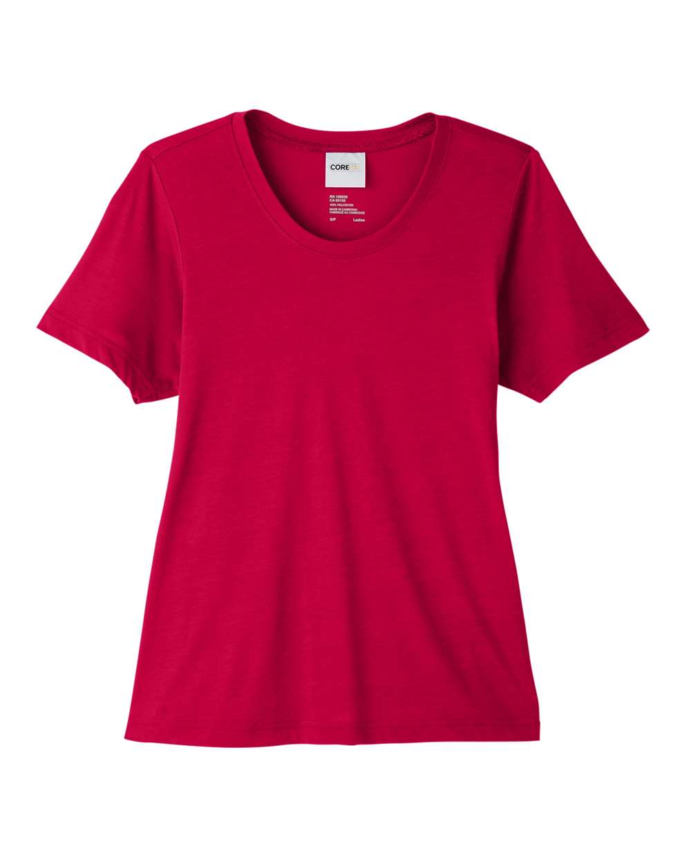 CORE365 CE111W Women's Fusion ChromaSoft™ Performance T-Shirt in Classic Red