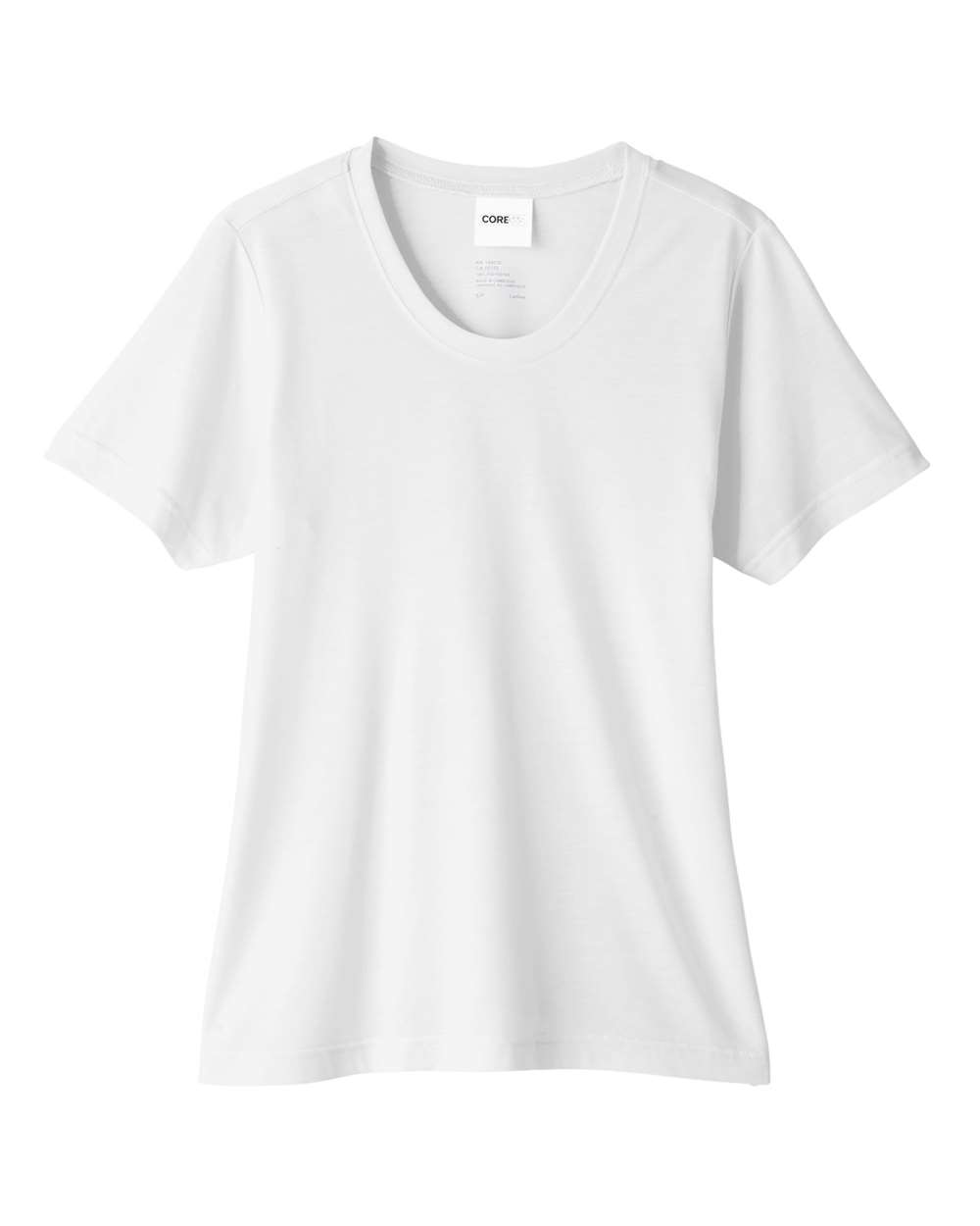 CORE365 CE111W Women's Fusion ChromaSoft™ Performance T-Shirt in White