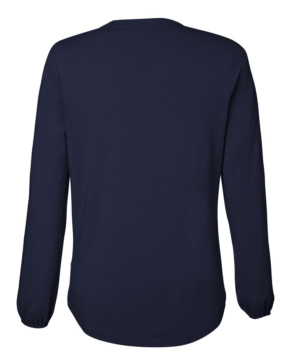 Devon & Jones DP122W Women's Raleigh Half-Placket Knit Top in Navy, back