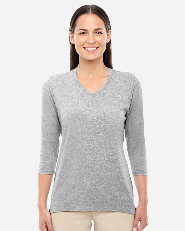 Devon & Jones DP184W Women's Perfect Fit™ Bracelet-Length V-Neck Top