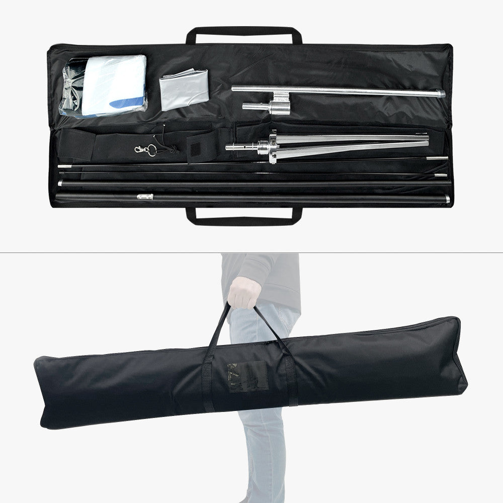 Feather Angled Flag 18ft optional carry bag with hardware kit