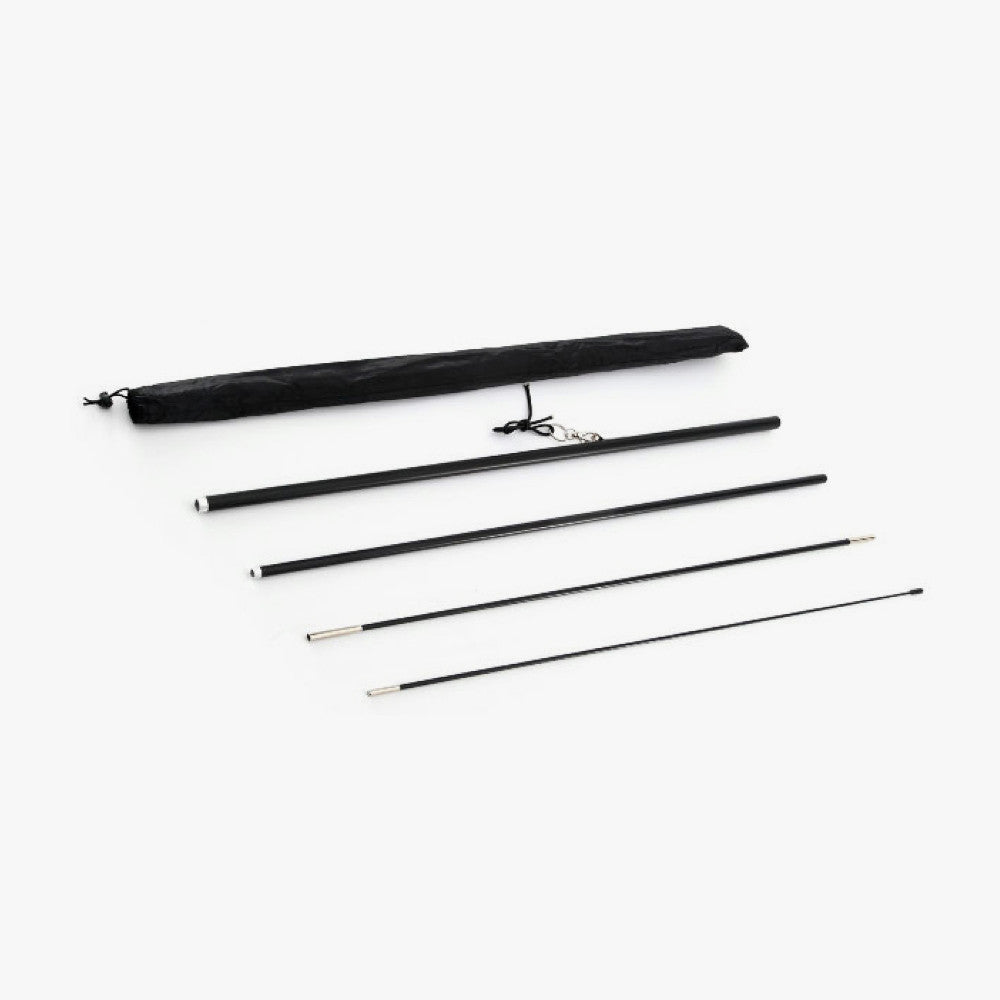 Feather Angled Flag 18ft aluminum and fiberglass pole set