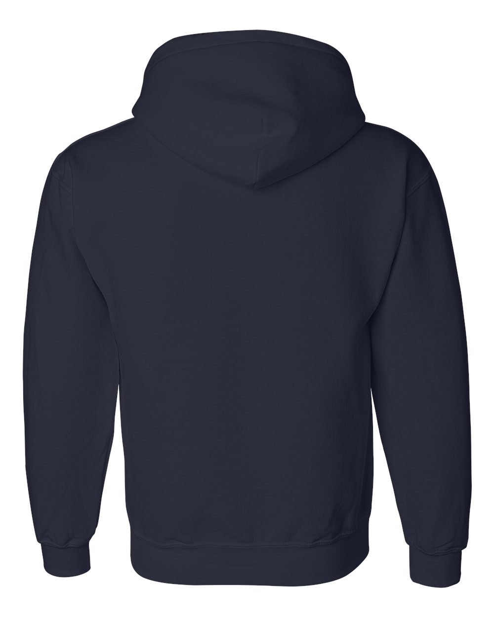 Gildan 12500 Unisex DryBlend® Hooded Sweatshirt in Navy, back