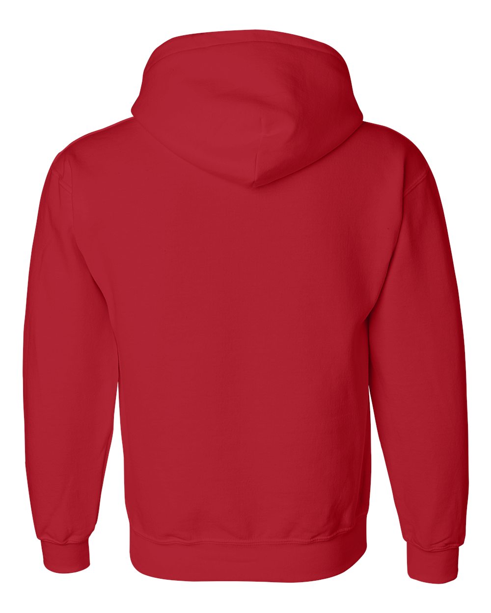 Gildan 12500 Unisex DryBlend® Hooded Sweatshirt in Red, back