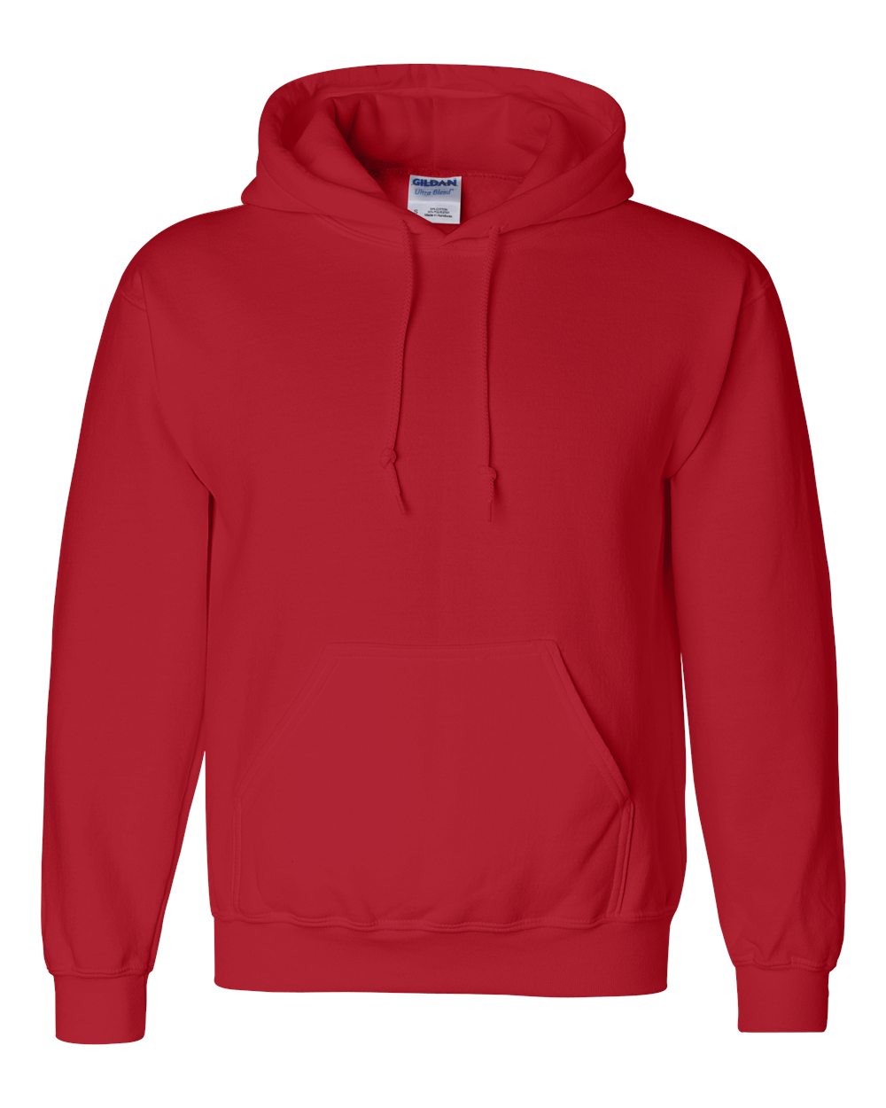 Gildan 12500 Unisex DryBlend® Hooded Sweatshirt in Red