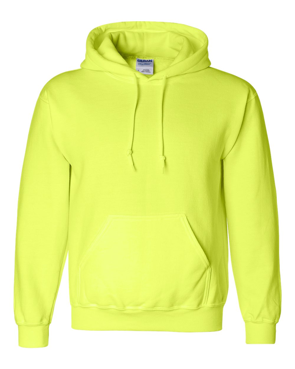 Gildan 12500 Unisex DryBlend® Hooded Sweatshirt in Safety Green