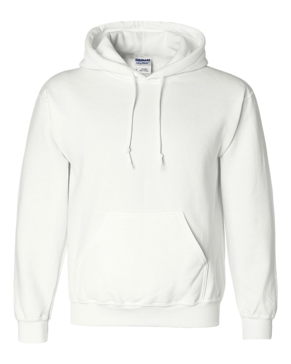 Gildan 12500 Unisex DryBlend® Hooded Sweatshirt in White