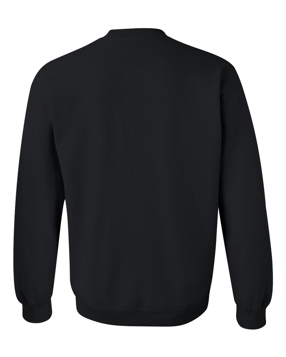 Gildan 18000 Unisex Heavy Blend™ Crewneck Sweatshirt in Black, back