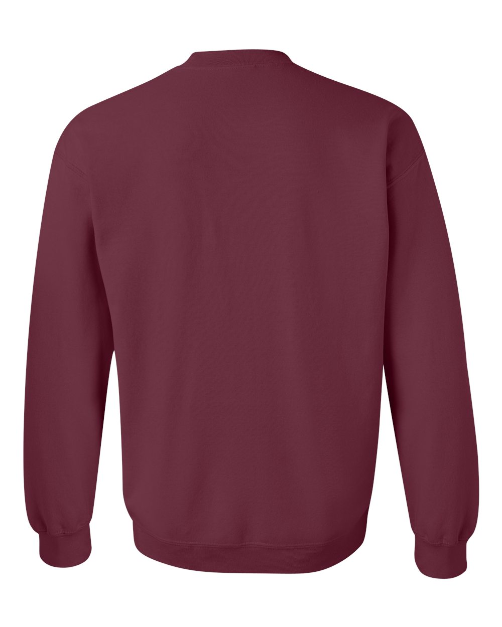 Gildan 18000 Unisex Heavy Blend™ Crewneck Sweatshirt in Maroon, back