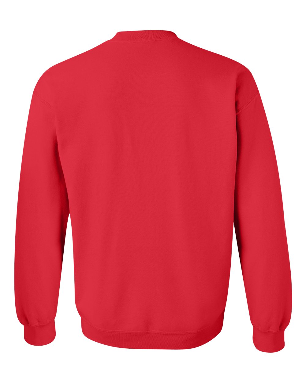Gildan 18000 Unisex Heavy Blend™ Crewneck Sweatshirt in Red, back
