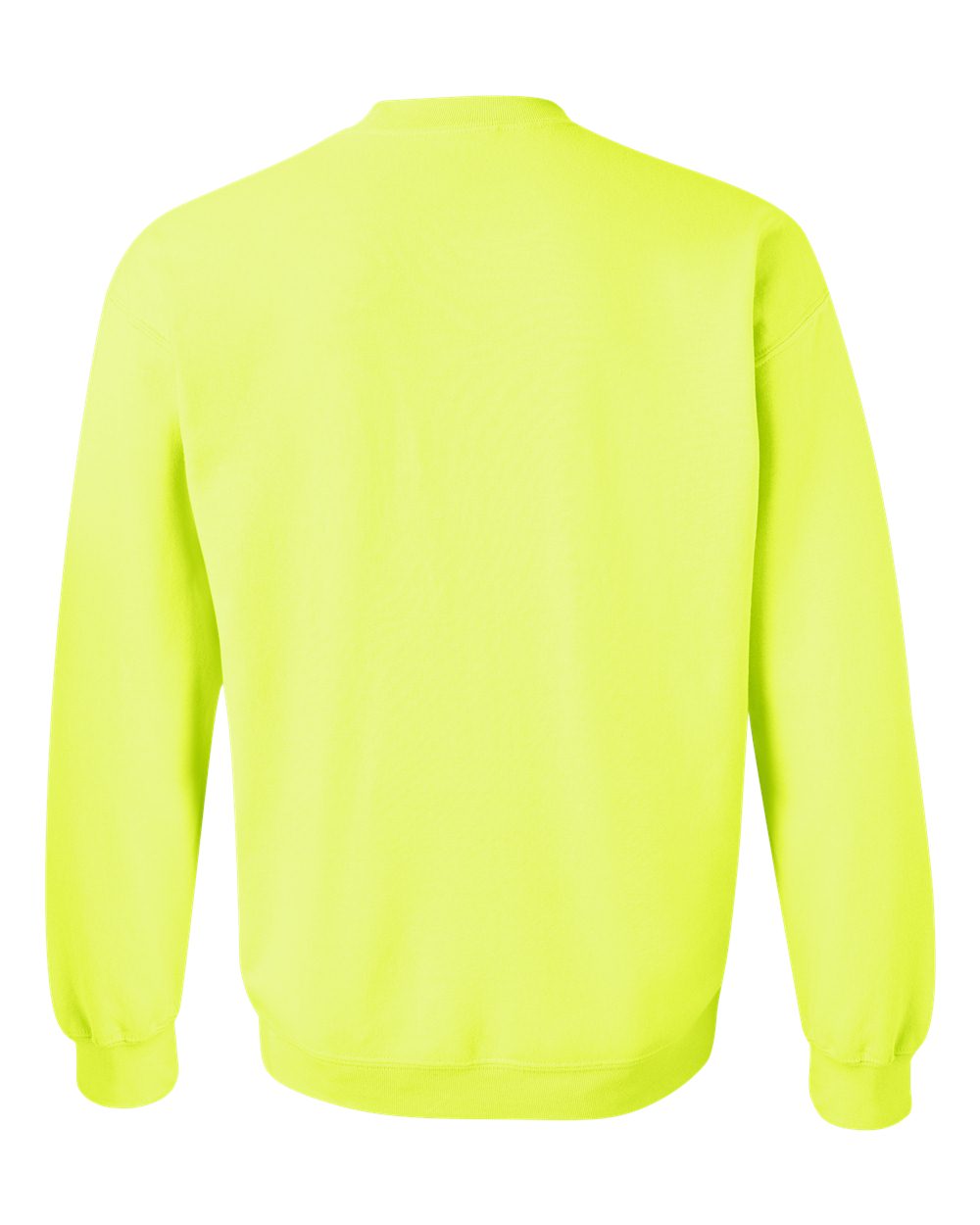 Gildan 18000 Unisex Heavy Blend™ Crewneck Sweatshirt in Safety Green, back