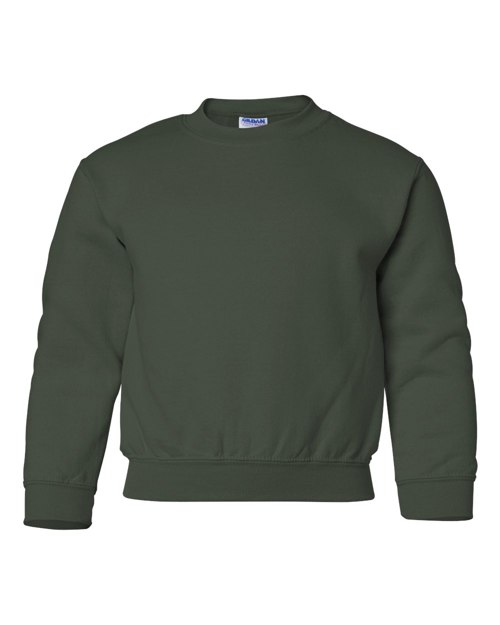 Gildan 18000B Youth Heavy Blend™ Crewneck Sweatshirt in Forest