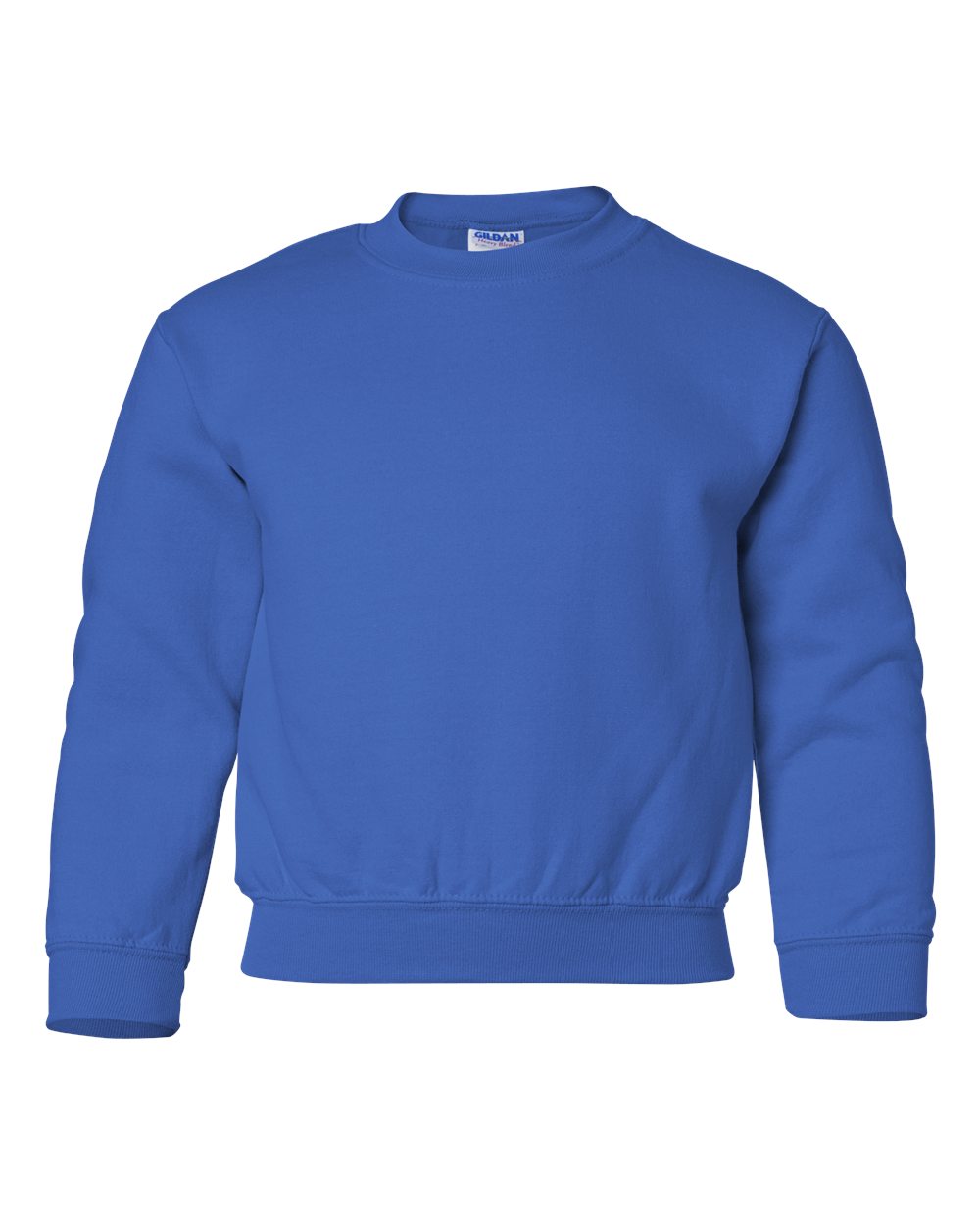 Gildan 18000B Youth Heavy Blend™ Crewneck Sweatshirt in Royal