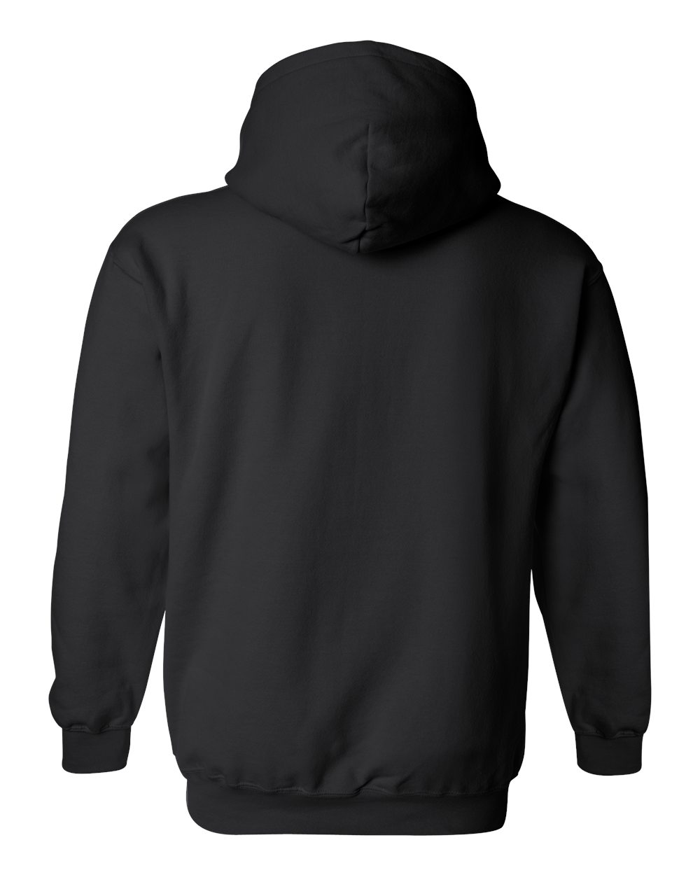 Gildan 18500 Unisex Heavy Blend™ Hooded Sweatshirt in Black, back