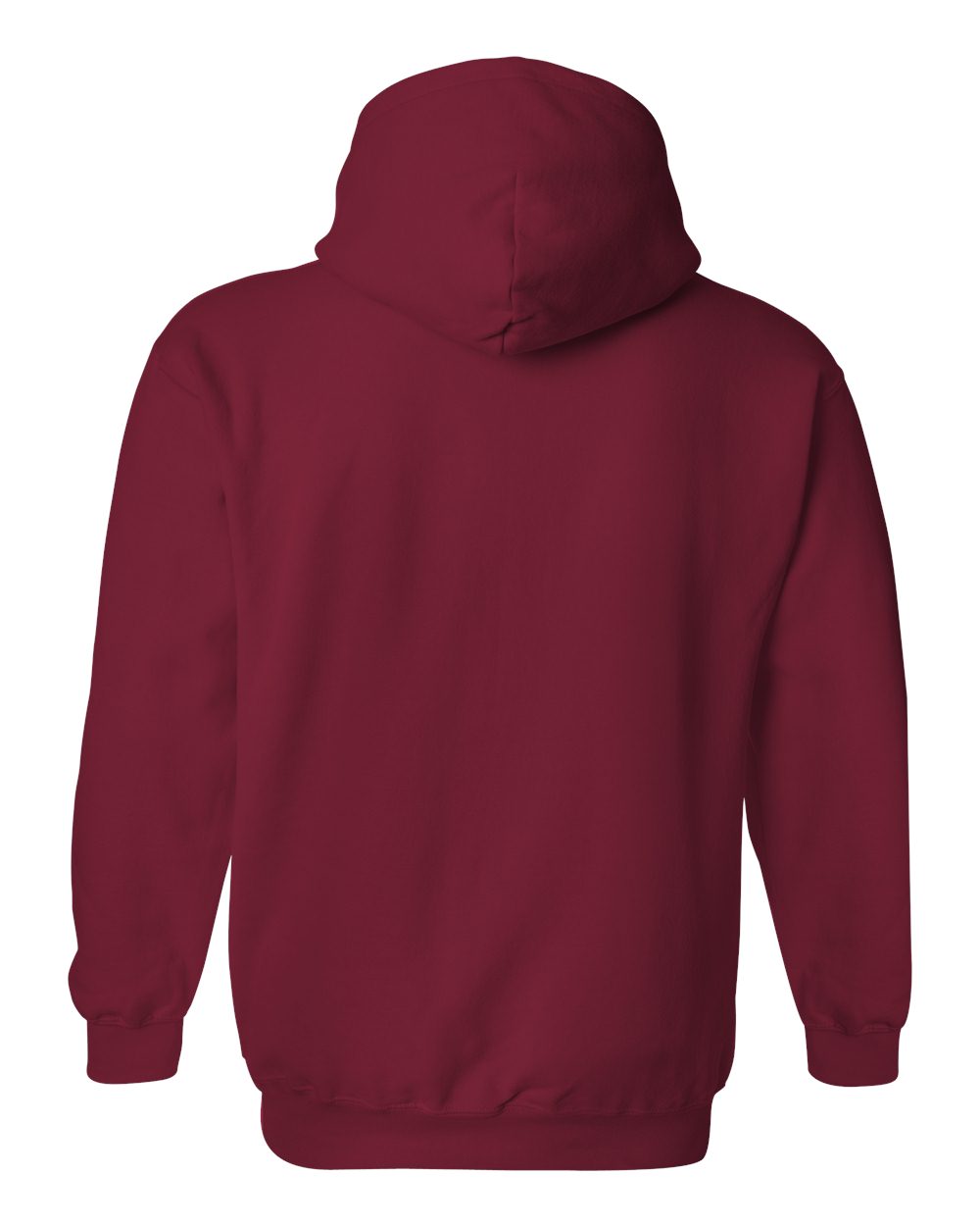 Gildan 18500 Unisex Heavy Blend™ Hooded Sweatshirt in Cardinal Red, back