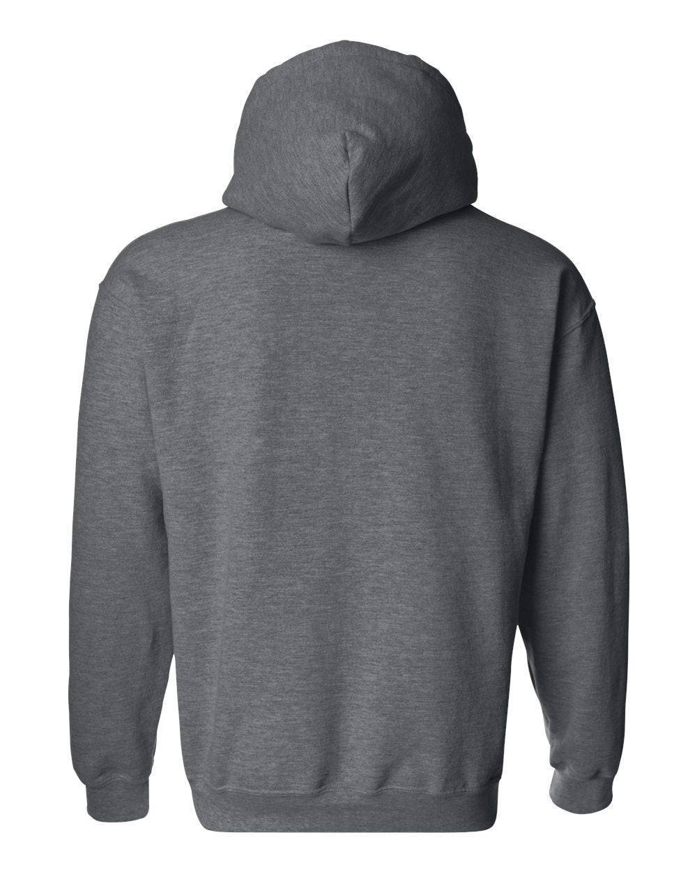 Gildan 18500 Unisex Heavy Blend™ Hooded Sweatshirt in Dark Heather, back