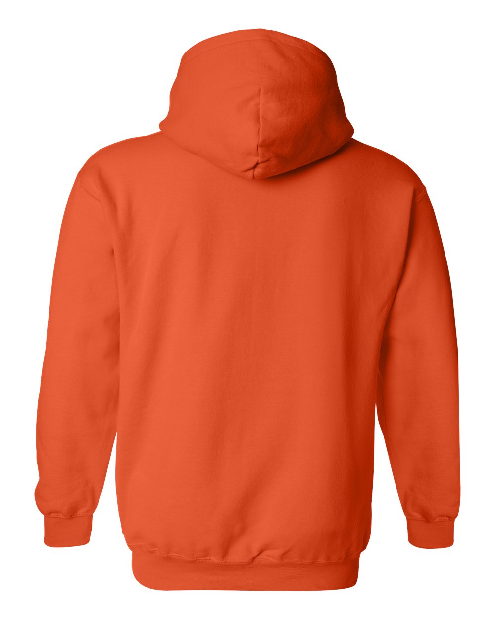 Gildan 18500 Unisex Heavy Blend™ Hooded Sweatshirt in Orange, back