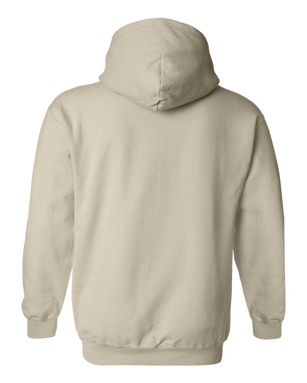 Gildan 18500 Unisex Heavy Blend™ Hooded Sweatshirt in Sand, back