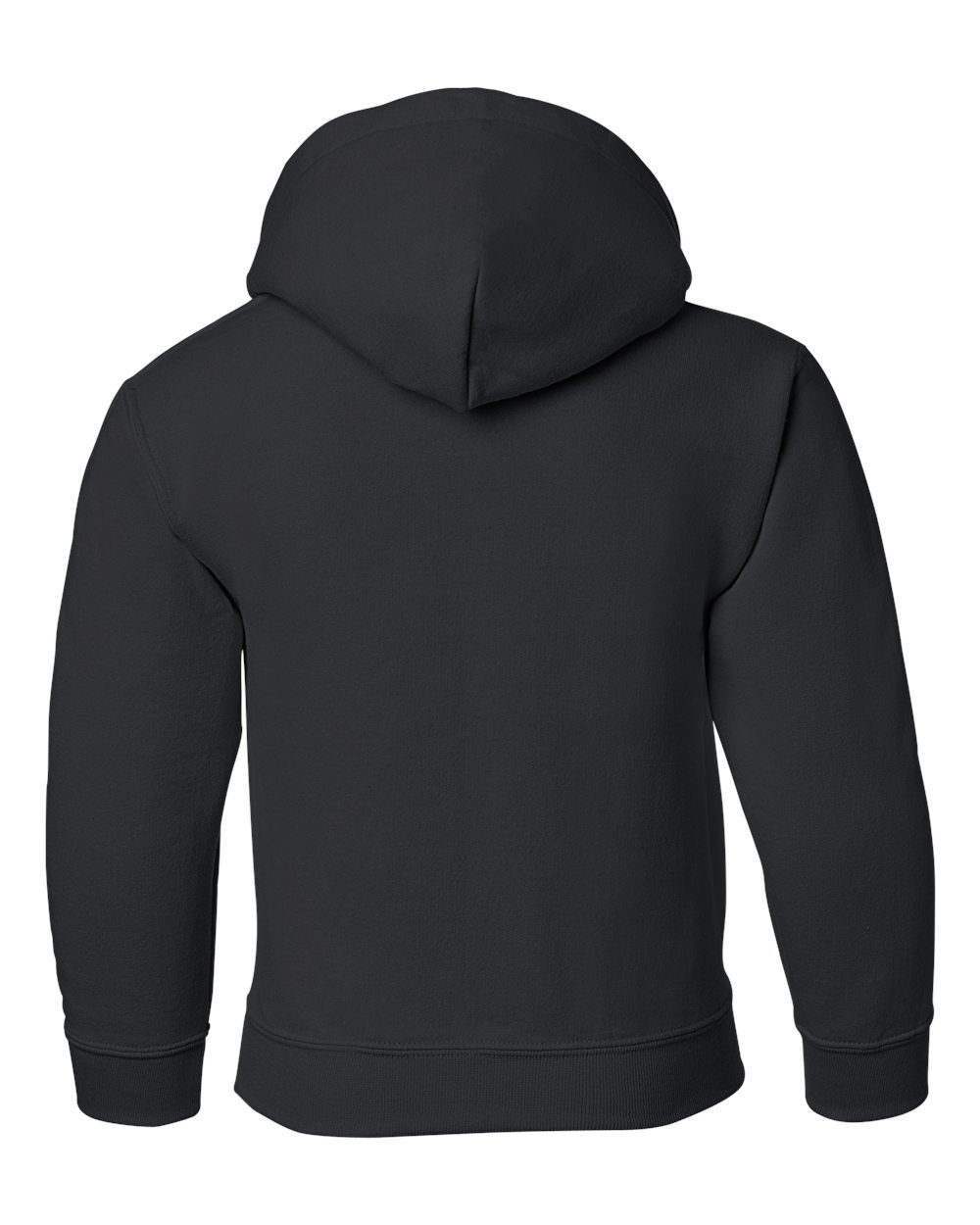 Gildan 18500B Youth Heavy Blend™ Hooded Sweatshirt in Black, back