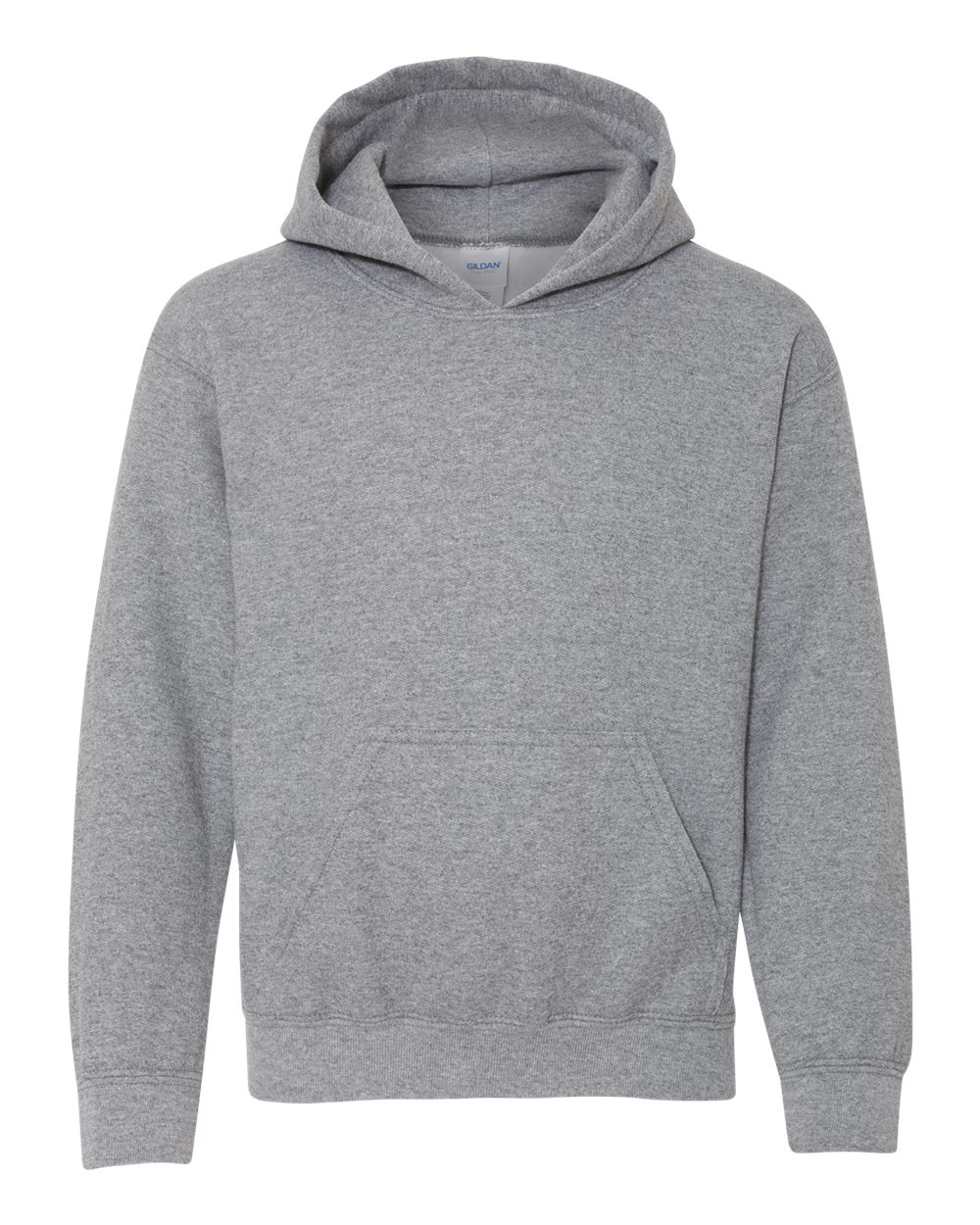 Gildan 18500B Youth Heavy Blend™ Hooded Sweatshirt in Graphite Heather