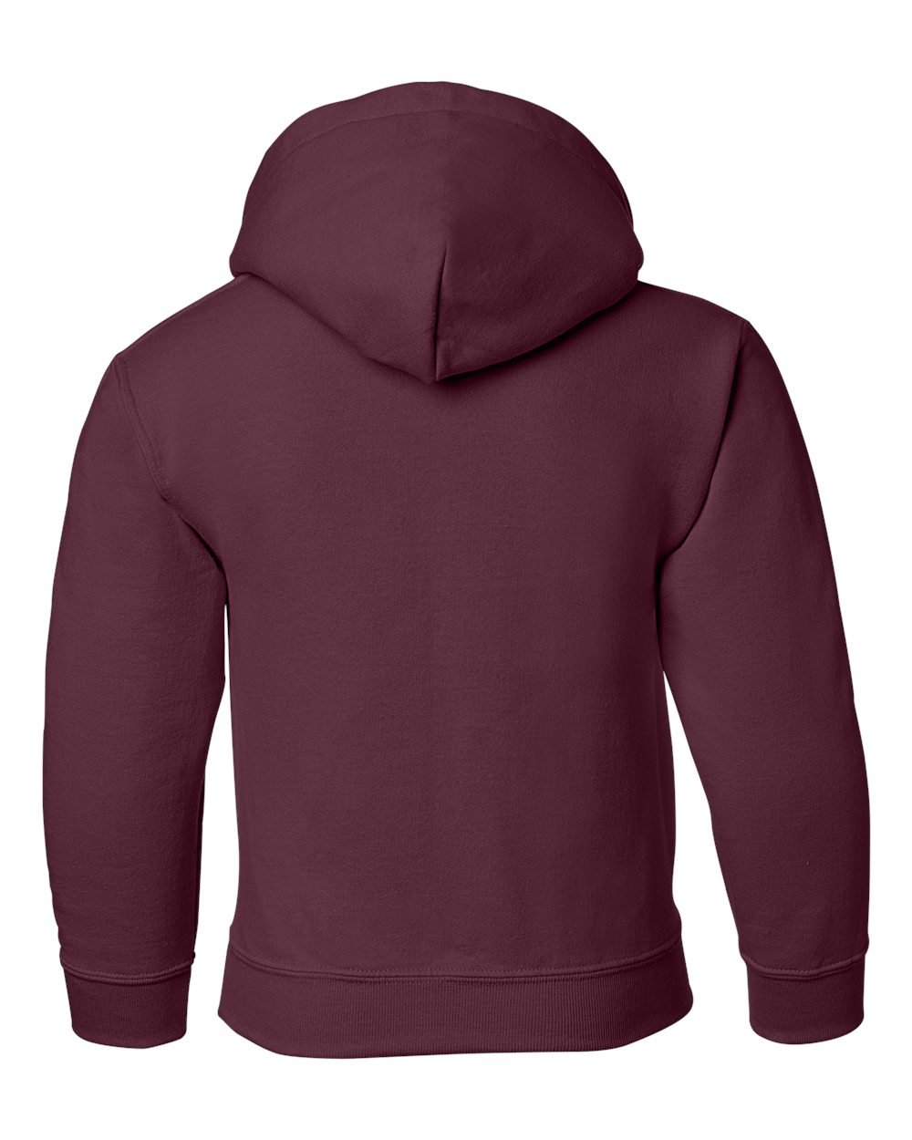 Gildan 18500B Youth Heavy Blend™ Hooded Sweatshirt in Maroon, back