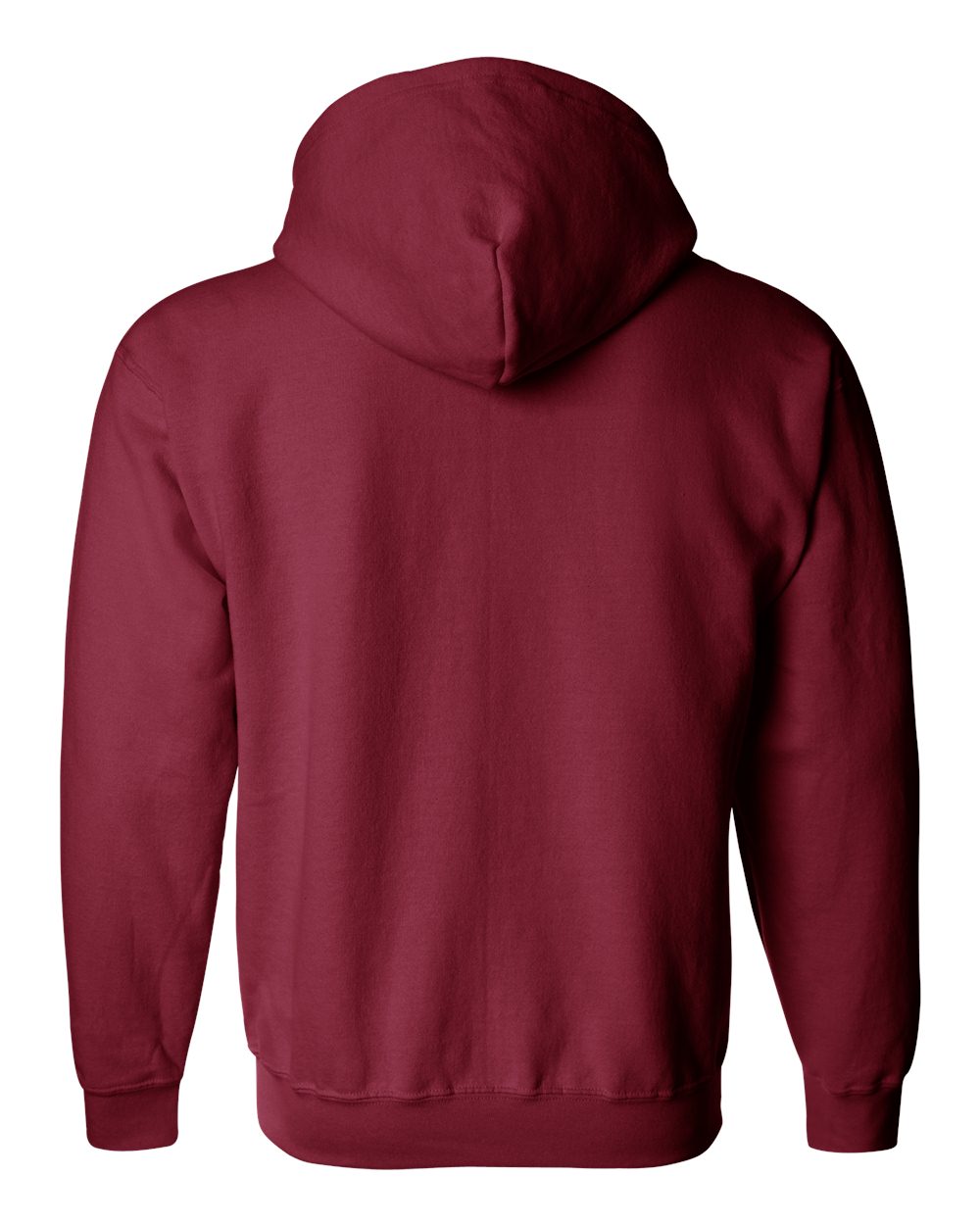 Gildan 18600 Unisex Heavy Blend™ Full-Zip Hooded Sweatshirt in Cardinal Red, back