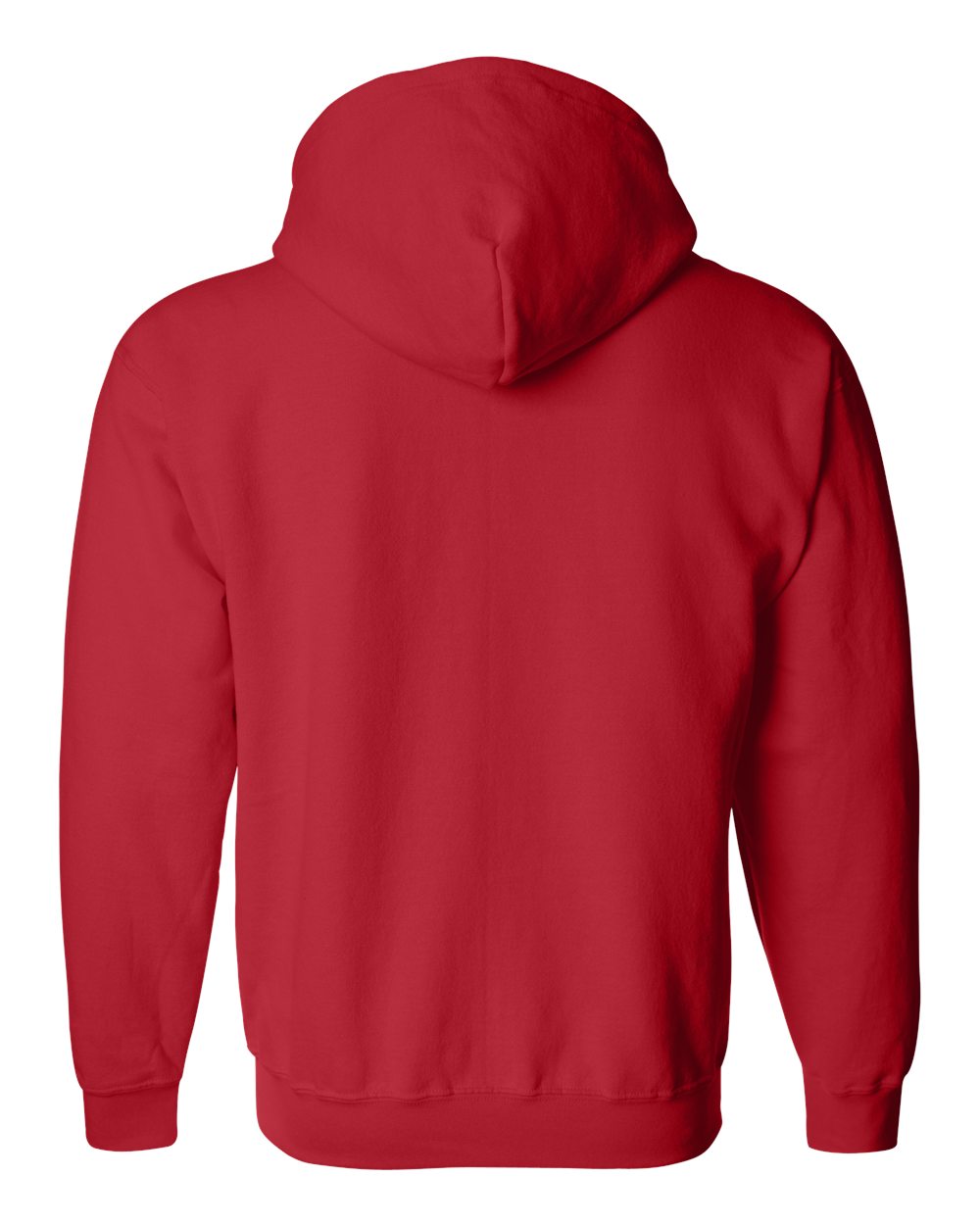 Gildan 18600 Unisex Heavy Blend™ Full-Zip Hooded Sweatshirt in Red, back