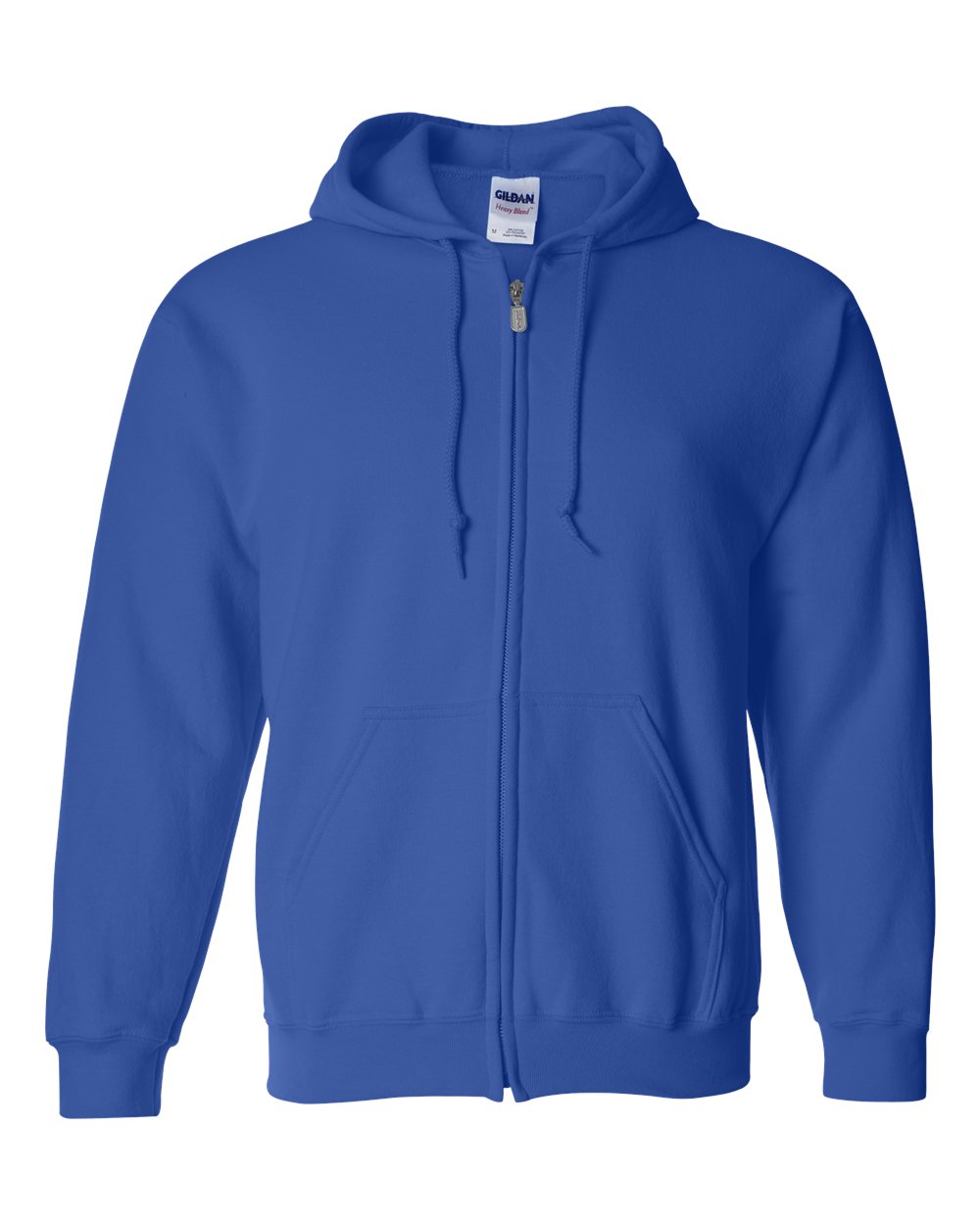 Gildan 18600 Unisex Heavy Blend™ Full-Zip Hooded Sweatshirt in Royal