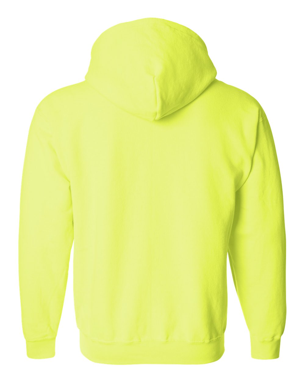 Gildan 18600 Unisex Heavy Blend™ Full-Zip Hooded Sweatshirt in Safety Green, back
