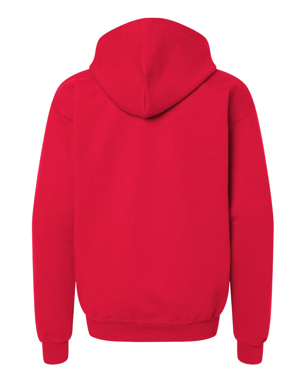Gildan 18600B Youth Heavy Blend™ Full-Zip Hooded Sweatshirt in Red, back