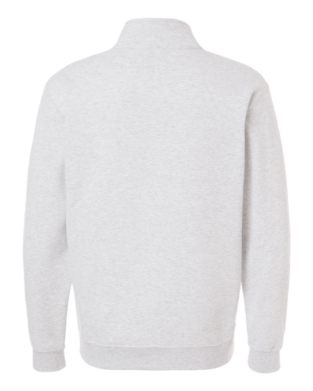 Gildan 18810 Unisex Heavy Blend™ Quarter-Zip Sweatshirt in Ash, back
