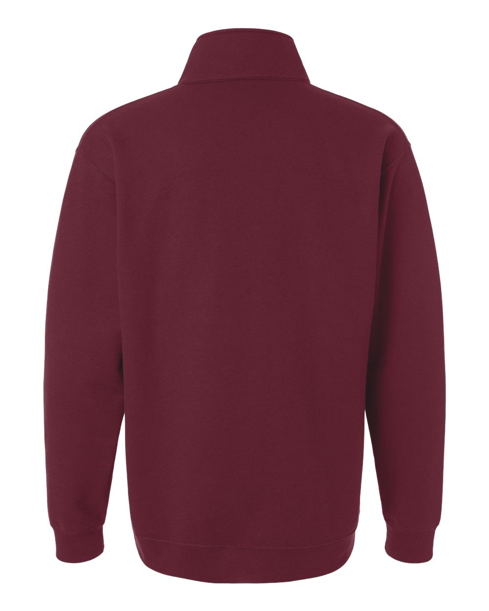 Gildan 18810 Unisex Heavy Blend™ Quarter-Zip Sweatshirt in Maroon, back