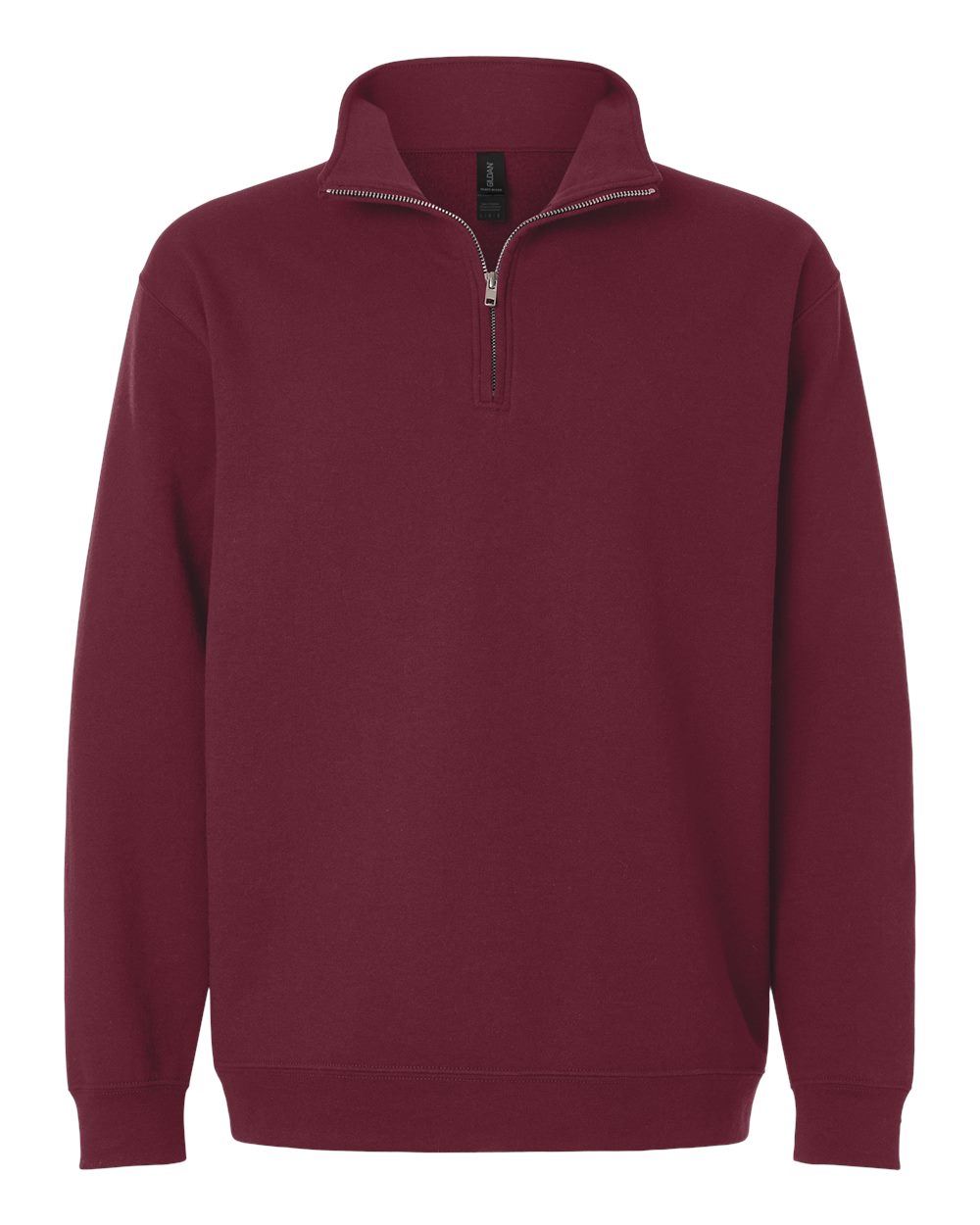 Gildan 18810 Unisex Heavy Blend™ Quarter-Zip Sweatshirt in Maroon