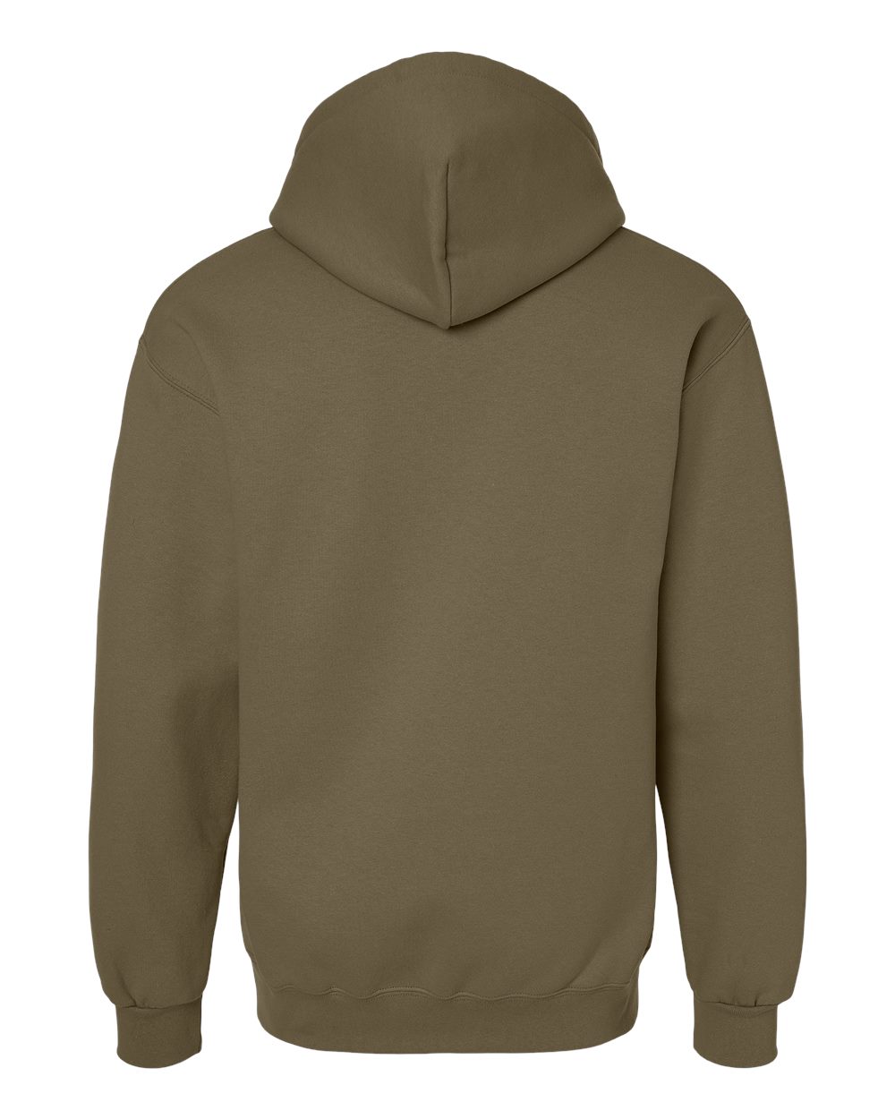 Gildan 19500 Unisex Hammer™ Maxweight Hooded Sweatshirt in Olive, back