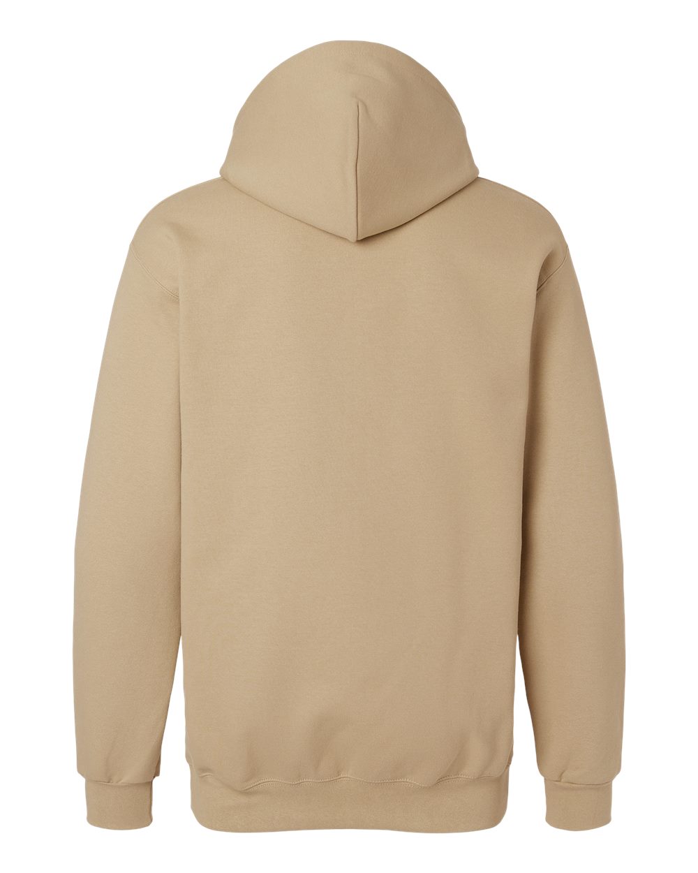Gildan 19500 Unisex Hammer™ Maxweight Hooded Sweatshirt in Tan, back