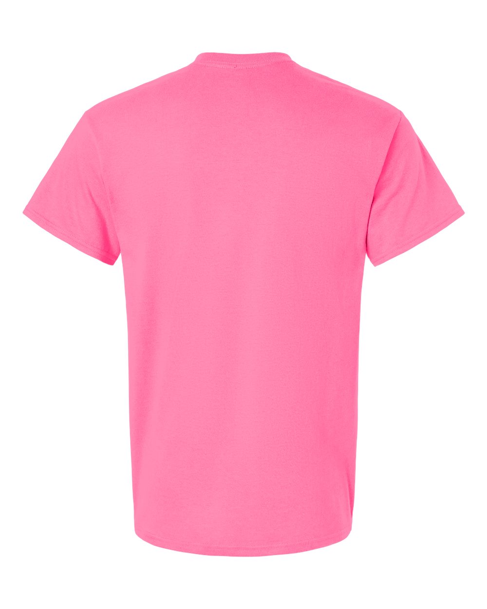 Gildan 2000 Unisex Ultra Cotton® T-Shirt in Safety Pink, back