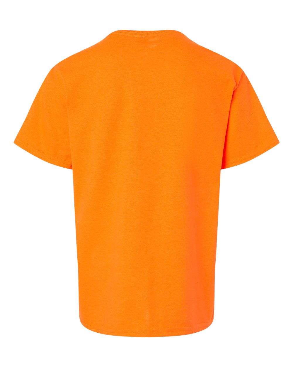 Gildan 2000B Youth Ultra Cotton® T-Shirt in Safety Orange, back