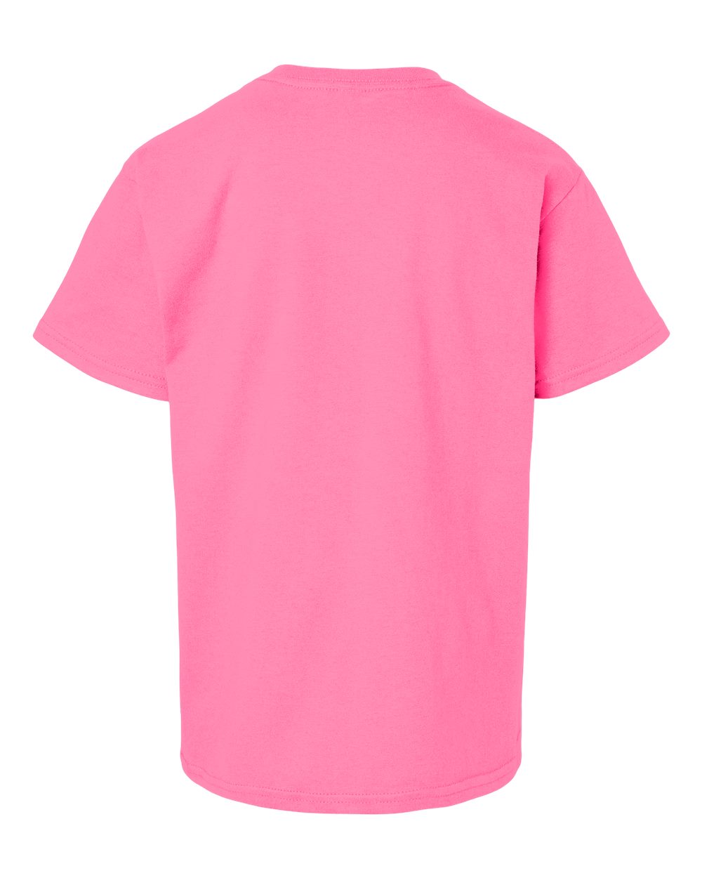 Gildan 2000B Youth Ultra Cotton® T-Shirt in Safety Pink, back