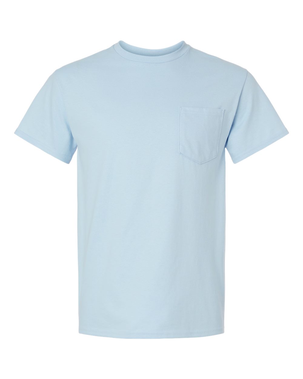 Gildan 2300 Unisex Ultra Cotton® Pocket T-Shirt in Light Blue